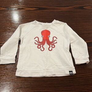 Whistle & Flute Kawaii Octopus Sweatshirt Size 3-4
